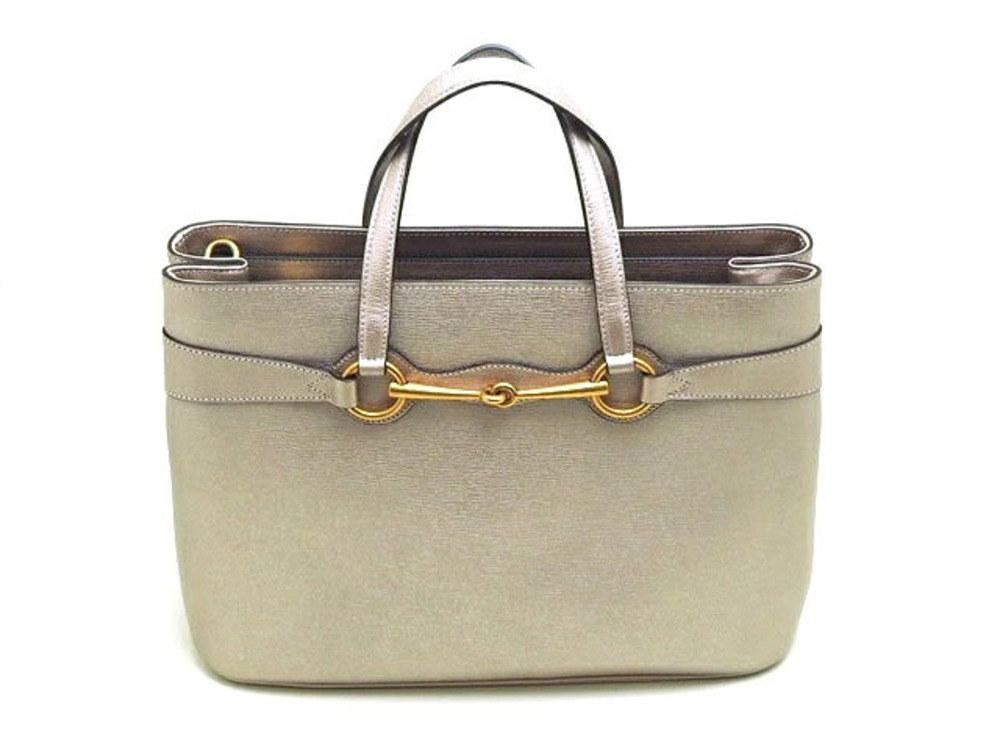 Gucci Shoulder Bag Horsebit Leather Pink Gold